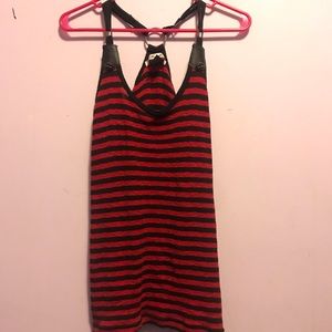Morbid Threads red and black tank